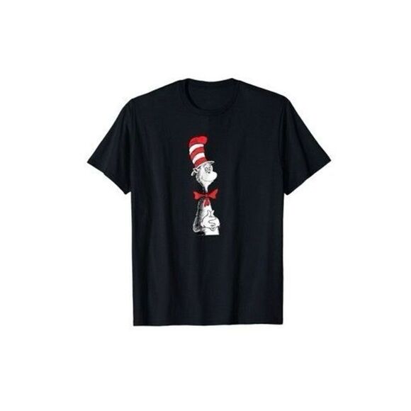 New Womens Dr Seuss Cat in the Hat Read Across America Graphic Tee Shirt - Sz XS - Picture 1 of 1